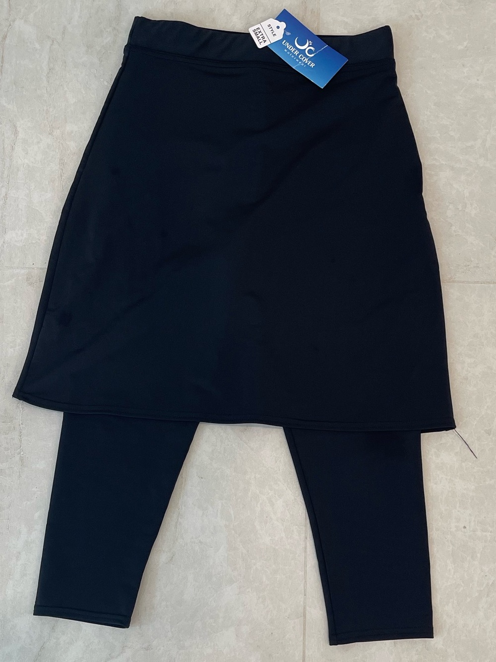Undercover waterwear leggings with skirt